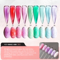 Gel UV de construction rapide en pot pour ongles, sans TPO ni HEMA, auto-nivelant, kit de vernis gel dur, logo personnalisé