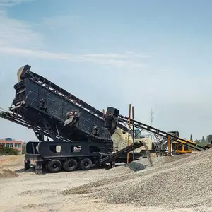 Mesin penghancur batu tambang penghancur primer Mobile Crusher dampak harga tanaman penghancur batu kerikil batu kapur Mobile