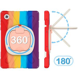 Para Lenovo <span class=keywords><strong>Tab</strong></span> M10 HD Plus 2nd 10,3 pulgadas 2020 <span class=keywords><strong>X606F</strong></span> funda de silicona a prueba de golpes con correa para el hombro - Product Image 4