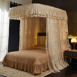 Meilleure couverture de lit à baldaquin en forme de U moustiquaire portable King Size pour bébé pour usage domestique - Product Image 4