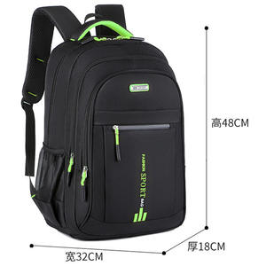 Sac à dos imperméable et durable en tissu Oxford foncé de 15,6 pouces pour hommes, idéal pour le travail, les voyages et la grande capacité - Product Image 6