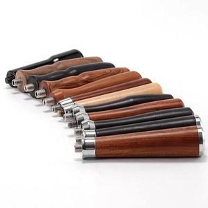 Portafiltro de café con mango de madera ecológico Acero inoxidable 51mm 54mm 58mm Portafiltro sin fondo - Product Image 4