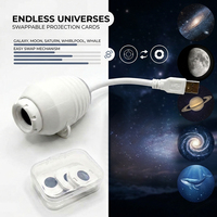 Lampe de projection créative d'ambiance, effet aurore et ciel étoilé, projecteur LED de plafond alimenté par USB