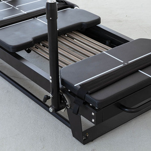 HUAVIGOR <span class=keywords><strong>Pilates</strong></span> Reformer in Lega di Alluminio Commerciale per Studio, Regolabile, Nero Opaco, per Allenamento Core e Riabilitazione, Personalizzabile OEM - Product Image 4