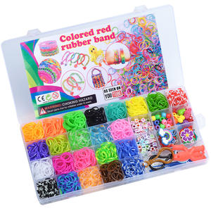 32-Grid fai da te arcobaleno cinturino in pelle tessitore fatto a mano cucito materiale pacchetto fascia di colore fascia di gomma Puzzle bracciale per bambini - Product Image 2