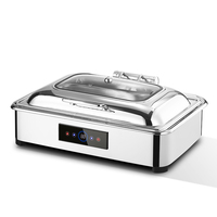 Offre Spéciale nouveau acier inoxydable 6L/9L/13L chafer Buffet chauffe-plats stations de service électriques chauffe-plats pour équipement de buffet