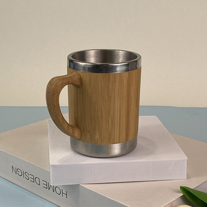 Gobelet <span class=keywords><strong>300ml</strong></span> Bouteille écologique en bambou Acier inoxydable Tasse de voyage - Product Image 6