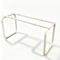 Piétement de table en métal robuste avec pieds en acier pour table à manger, support de base pour mobilier de restaurant