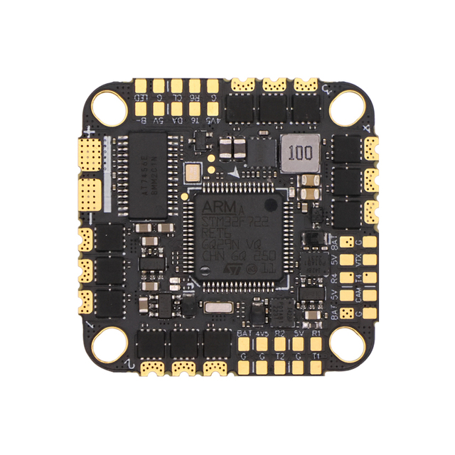 F722 BLHeli_32 AIO Flight Controller-STM32F722 Chip 45A ESC 2-6S Voltage for O3/AIR UNIT Compatible AIRIXXI Brand for FPV Drones