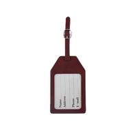 Porte-étiquette de carte d'embarquement créatif en cuir PU souple résistant à l'eau, avec logo personnalisé, cordon et porte-nom solide – Vente en gros