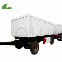 Remorque complète à deux essieux de 20 pieds / Remorque porte-tracteur pour le Kenya