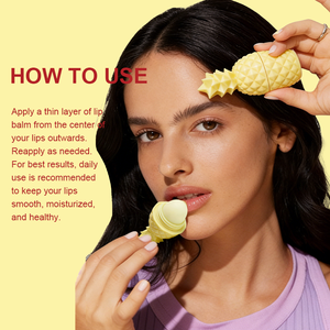 OEM ODM Soothes Repairs Chapped <b>Lips</b> Natural Ingredients Custom Flavors Moisturizing Nourishing Pineapple Shaped <b>Lip</b> Balm Ball - Product Image 6