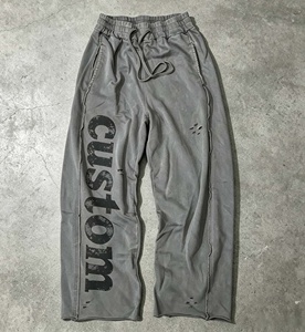 Custom Printed Logo <b>Sweatpants</b> Men Elastic Waist Cotton Casual Pants Midweight Breathable Oem Custom - Product Image 3