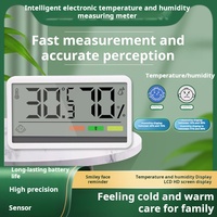Mini thermo-hygromètre avec écran LCD Moniteur d'humidité pour usage intérieur domestique