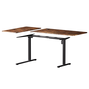Bestseller per Amazon 90 ° da tavolo a forma di L motore singolo elettrico regolabile in altezza moderna alta qualità ufficio tavolo da scrivania - Product Image 6