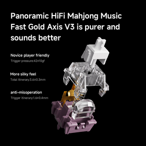 <span class=keywords><strong>Clavier</strong></span> mécanique personnalisé MCHOSE G87V2 pour e-sport, <span class=keywords><strong>clavier</strong></span> de jeu tri-mode natif double 8K - Product Image 3