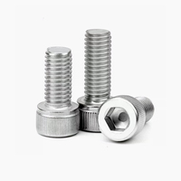 Vis à tête cylindrique en acier inoxydable 304 DIN912, filetage complet A2-70, boulon Allen M3-M20 M10 M30, non magnétique, qualité alimentaire, antirouille
