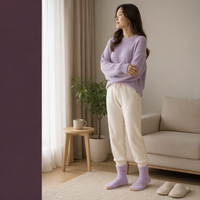 Chaussettes douces personnalisées, chaussettes en peluche chaudes et moelleuses pour femmes et filles, avec un confort extensible et un design adorable