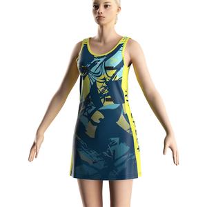 Conjunto Deportivo de Tenis y Netball con Falda Roja, Sublimado, de Secado Rápido, con Número Estampado - Product Image 5