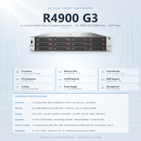 Server Rak R4900 G3 2U Bekas, Prosesor Ganda, DDR4, Kartu Grafis Desktop GPU, Chassis Terkelola, ECC