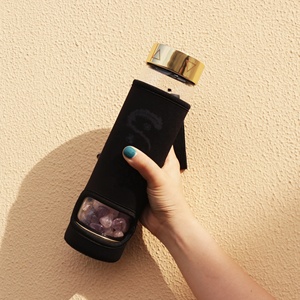 Bottiglie d'acqua in cristallo curativo sportivo da 550ml bottiglia d'acqua infusa con elisir <span class=keywords><strong>di</strong></span> cristallo grande con cristalli intercambiabili - Product Image 4