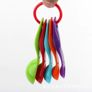 5 <b>Pcs</b>/set Cheap Price Colorful Baking Plastic <b>Mini</b> Powder Powder Measuring Cups and Spoon Set - Product Image 4
