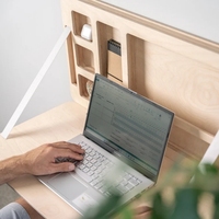 Station de travail multifonctionnelle Solution d'économie d'espace Bureau pliable pour ordinateur portable Bureau mural pliable en bois massif pour la maison
