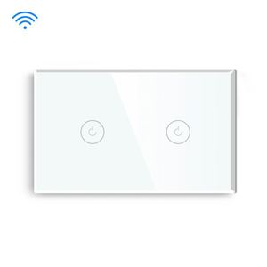 118mm US <span class=keywords><strong>de</strong></span> vidrio Tuya <span class=keywords><strong>inteligente</strong></span> EE. UU. Wifi controlado enchufe 2 interruptor <span class=keywords><strong>inteligente</strong></span> Compatible con Alexa <span class=keywords><strong>de</strong></span> <span class=keywords><strong>Google</strong></span> - Product Image 6