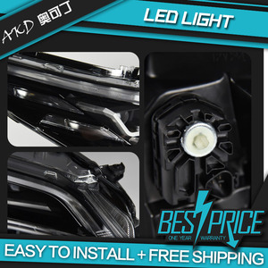 Akd-car styling 16-20 per fortuner gruppo fari a quattro occhi luci di marcia diurna a LED modificate luce di svolta dell'acqua corrente - Product Image 2