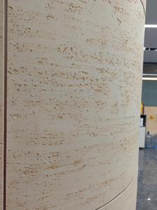 Panneau décoratif de panneau de mur de travertin d'or blanc de <span class=keywords><strong>pierre</strong></span> flexible de haute qualité pour extérieur - Product Image 6