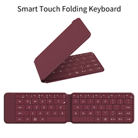 Teclado inalámbrico plegable OEM con panel táctil, teclado mini portátil delgado para Tablet PC iOS Android Windows con diseño personalizado