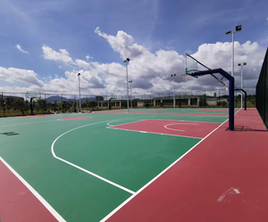 Pintura de caucho líquida para pisos exteriores INOLP, con absorción de impactos, para canchas de baloncesto, fabricada en Guangdong - Product Image 3