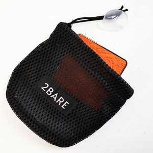Custom Reusable Eco Friendly Nylon Polyester Clear Grid Drawstring Pocket <b>Small</b> Mesh Packaging <b>Bag</b> - Product Image 3