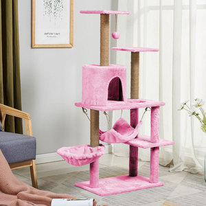 <b>Cat</b> Scratching Post for the Wall Big <b>Large</b> <b>Cat</b> Scratcher Tree <b>Tower</b> Wooden <b>Cat</b> Tree House - Product Image 6