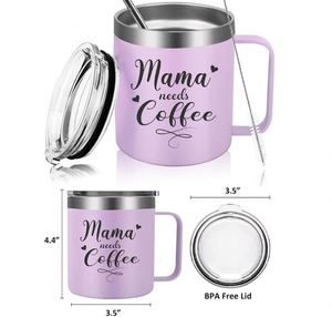 Taza de Café Aislada de Acero Inoxidable Ecológica, Antiderrames, Apta para Portavasos de Auto, Lista para Enviar - Product Image 6