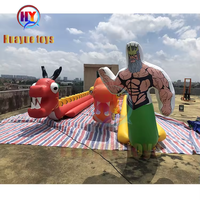 HUAYUE Divertissement de plein air en gros pour la mer Qualité durable Adultes Sports nautiques Jeu Gonflable Dragon Banana Boat à vendre