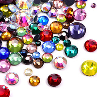 Usine En Gros DMC Hotfix Strass Strass Cristal pour DIY Vêtements Décoration Bijoux Accessoires Verre À Dos Plat