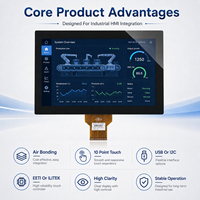 Pantalla Táctil Industrial Capacitiva de 13.3 Pulgadas, Panel HMI de 10 Puntos, USB I2C EETI ILITEK 1920x1080 EDP, Módulo de Pantalla LCD con Unión por Aire