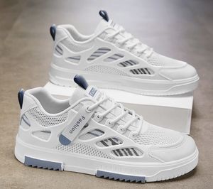 Chaussures de course sur nuage de haute qualité, confortables, antidérapantes, plates, à lacets, blanches, pour la marche au printemps, en été et en automne - Product Image 4