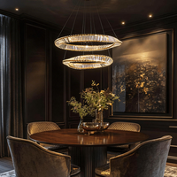 Lustre de luxe en cristal de designer, projets de conception personnalisés, lustre pour salle à manger, hôtel, villa, salon, chambre à coucher