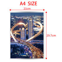 Boîte à lumière LED pour photos, en aluminium, monochrome, pour publicité, menu de restaurant, format A4, grande taille, murale, anti-poussière, 5000