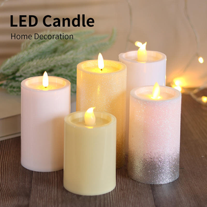 Velas LED Creativas con <span class=keywords><strong>Polvo</strong></span> Luminoso para Decoración <span class=keywords><strong>de</strong></span> Bodas y Navidad, Luz <span class=keywords><strong>de</strong></span> Hadas - Product Image 5