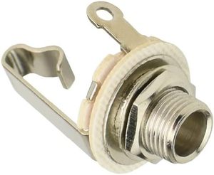 1/4 '6,35mm Mono <span class=keywords><strong>Jack</strong></span> Socket Mount Audio <span class=keywords><strong>Jack</strong></span> Adaptador de altavoz <span class=keywords><strong>Conector</strong></span> <span class=keywords><strong>para</strong></span> bajo de <span class=keywords><strong>guitarra</strong></span> eléctrica - Product Image 4