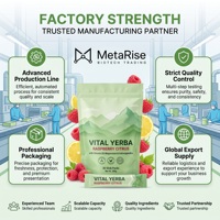 OEM Personalizado Yerba Mate en Polvo Instantáneo con Vitaminas, Sin Gluten, a Base de Hierbas, 30 Sobres, Bebida de Apoyo Inmunológico para Adultos