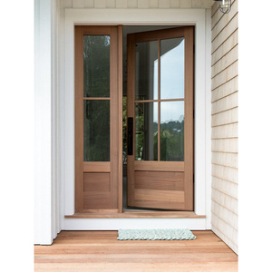 <span class=keywords><strong>Porte</strong></span> <span class=keywords><strong>d</strong></span>'<span class=keywords><strong>entrée</strong></span> moderne en <span class=keywords><strong>bois</strong></span> de chêne classique <span class=keywords><strong>avec</strong></span> double vitrage à <span class=keywords><strong>grille</strong></span> et joint <span class=keywords><strong>d</strong></span>'étanchéité résistant aux intempéries pour les maisons - Product Image 2