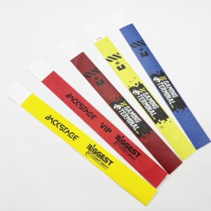 2024 Promotional Bracelet Custom logo <strong>TYVEK</strong> Paper Band <strong>Wristbands</strong> with logo - Product Image 1