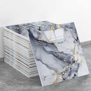 Carreaux autocollants imperméables à peler et coller <span class=keywords><strong>pour</strong></span> crédence de cuisine, salle de bain, salon – Autocollant en mousse effet marbre - Product Image 1