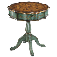 Console victorienne en chêne massif, meuble de salon antique 2072 avec garantie d'un an