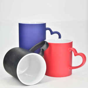 11 oz Custom Logo White Handle <b>Ceramic</b> <b>Cups</b> Sublimation Coffee Mug - Product Image 4