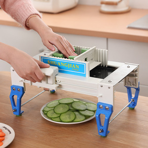 Shuangjian – coupe-légumes manuel multifonctionnel, trancheuse à manivelle pour carottes, pommes de terre, radis, usage en cuisine - Product Image 2